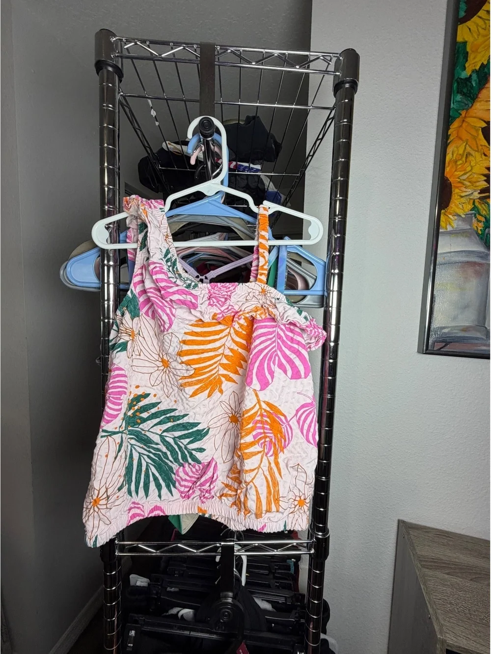 Cat & Jack Girls Floral Print Tank Top and Shorts Set Size 6/7